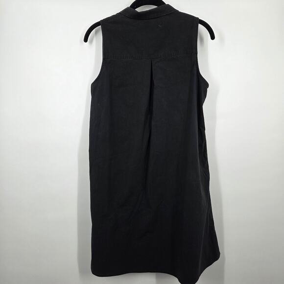 Tuckernuck Women's Black Sleeveless Stretch Charlie Shirt Dress sz S Mini - Picture 5 of 6